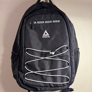 Reebok Black and White Backpack One Size
